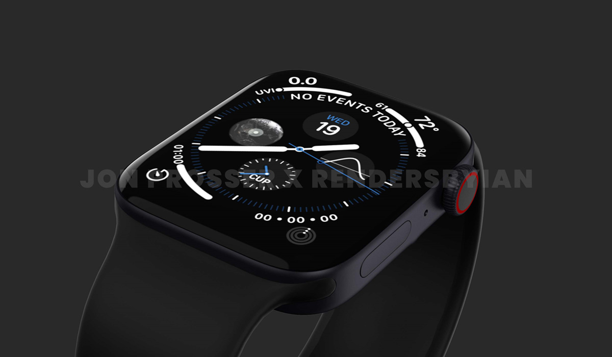 apple watch 7 series - leaked information - rendered